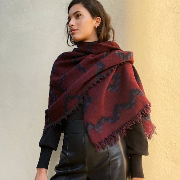 Wilfred Diamond Mosaic Blanket Scarf - Picture 7 of 9